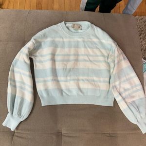 Anthropologie blue and white